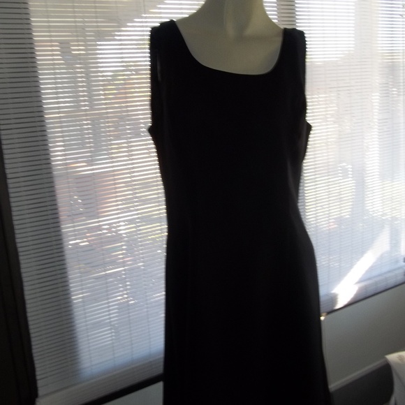 Virgo Dresses & Skirts - Petite Black Dress Sheer Hem 10P Virgo Dresses & Skirts - Petite Black Dress Sheer Hem 10P